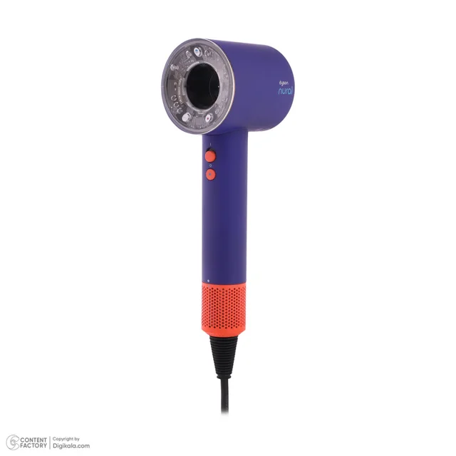 سشوار خانگی 220 وات دایسون مدل Supersonic hd16، موتور AC، وزن 2140 گرم، دارای سری برس‌دار  101788050