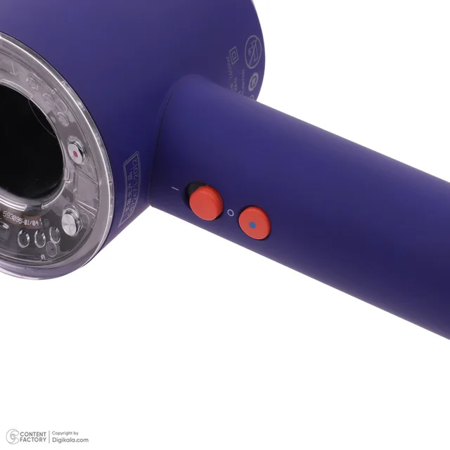 سشوار خانگی 220 وات دایسون مدل Supersonic hd16، موتور AC، وزن 2140 گرم، دارای سری برس‌دار  101788077